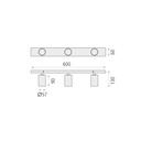 Gina 3 Ceiling Lamp
