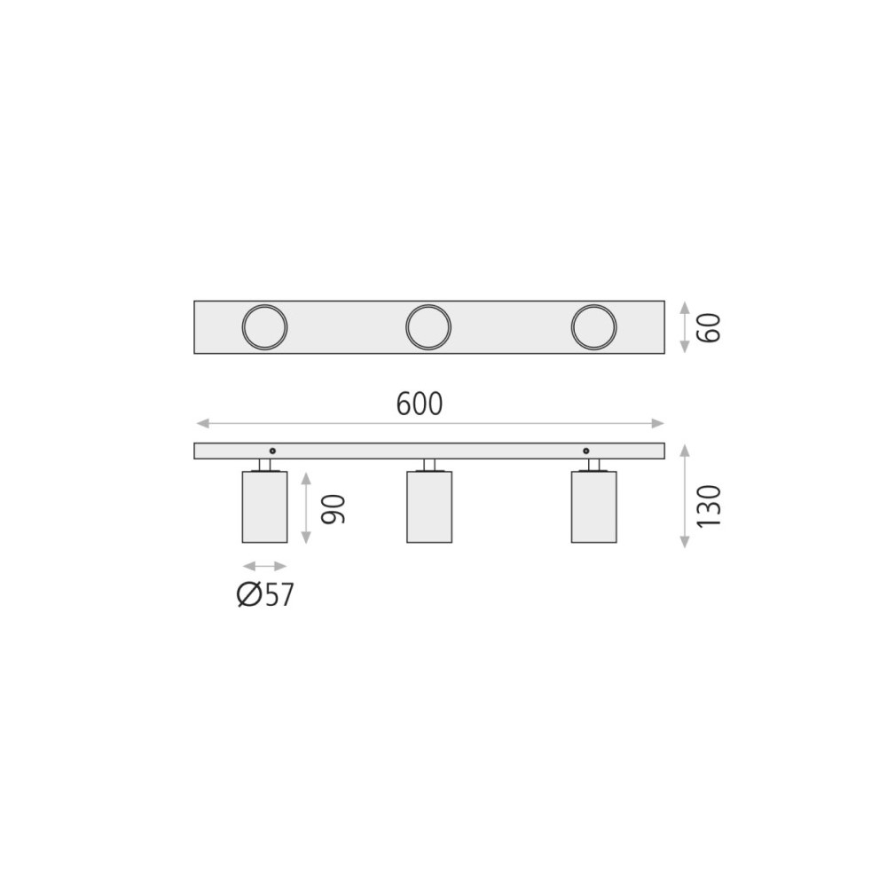 Gina 3 Ceiling Lamp