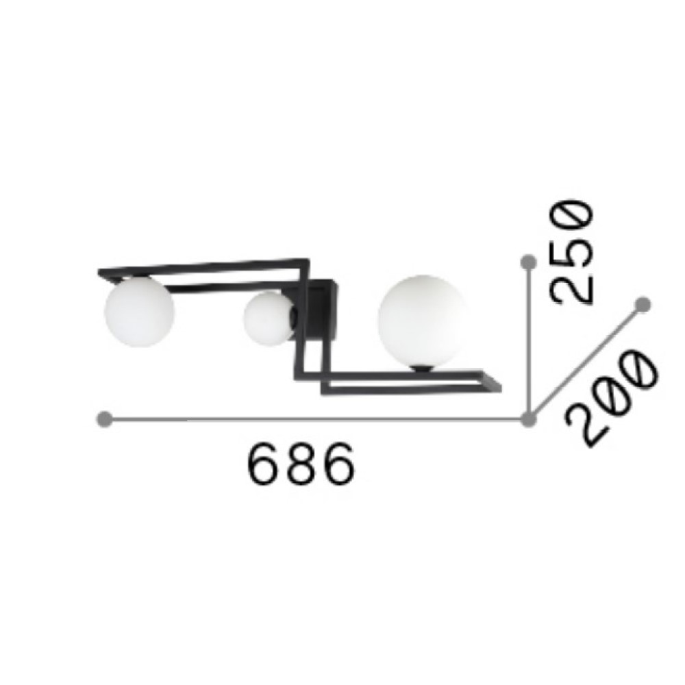 Angolo Ceiling Light