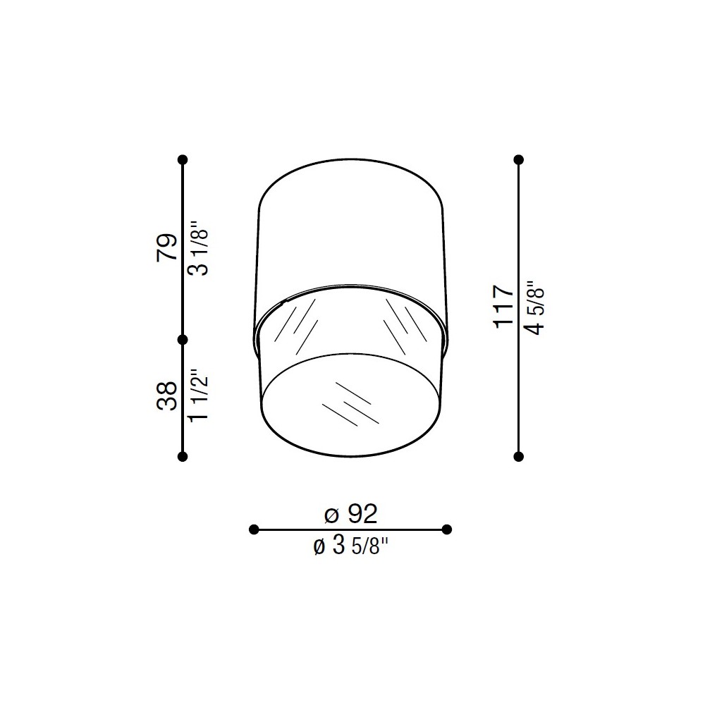 Clic Up Top GU10 Outdoor Ceiling Light