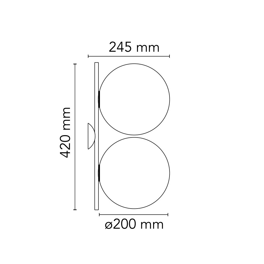 IC C/W1 Double Wall and Ceiling Light