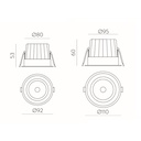 Safe Recessed Ceiling Light