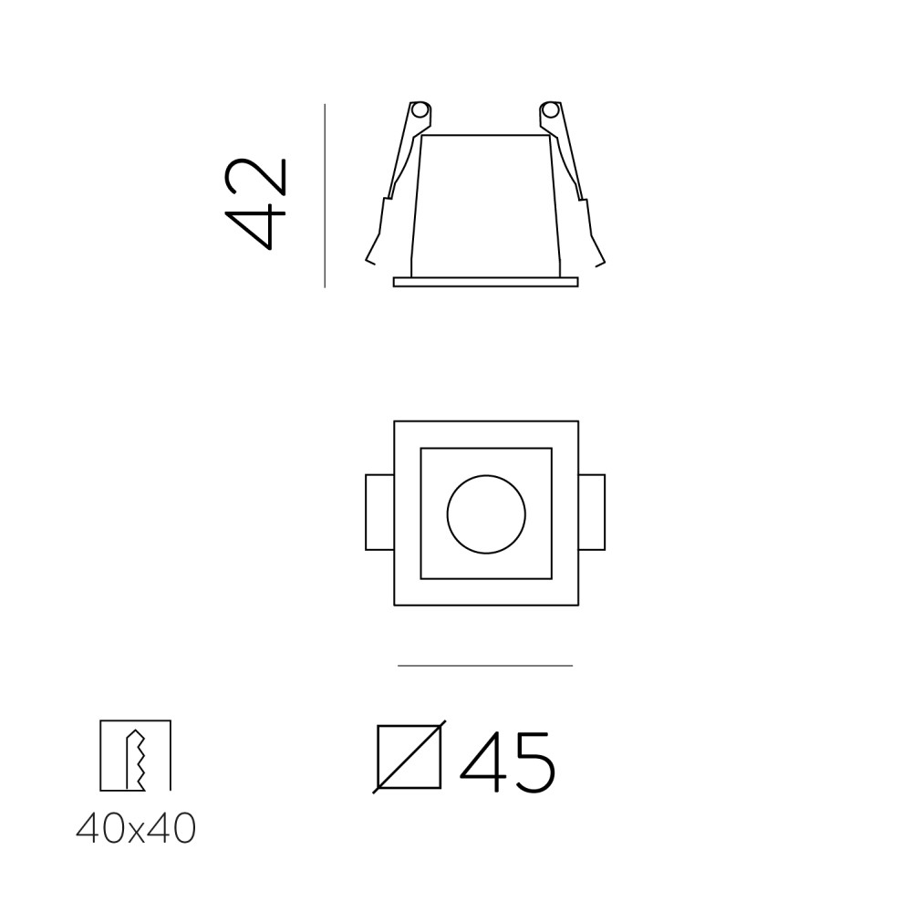 Invisible Recessed Ceiling Light
