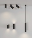 Pipe Spotlight Black