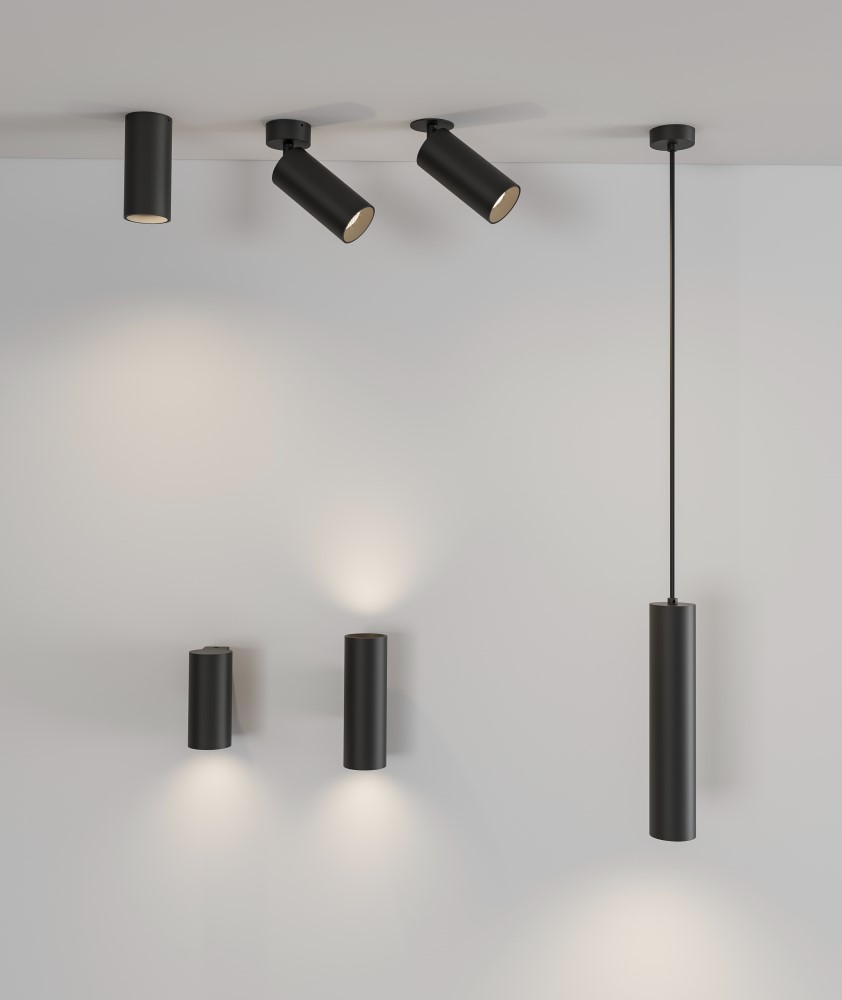 Pipe Spotlight Black