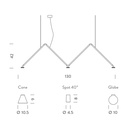 Dabliu Spot Suspension Lamp