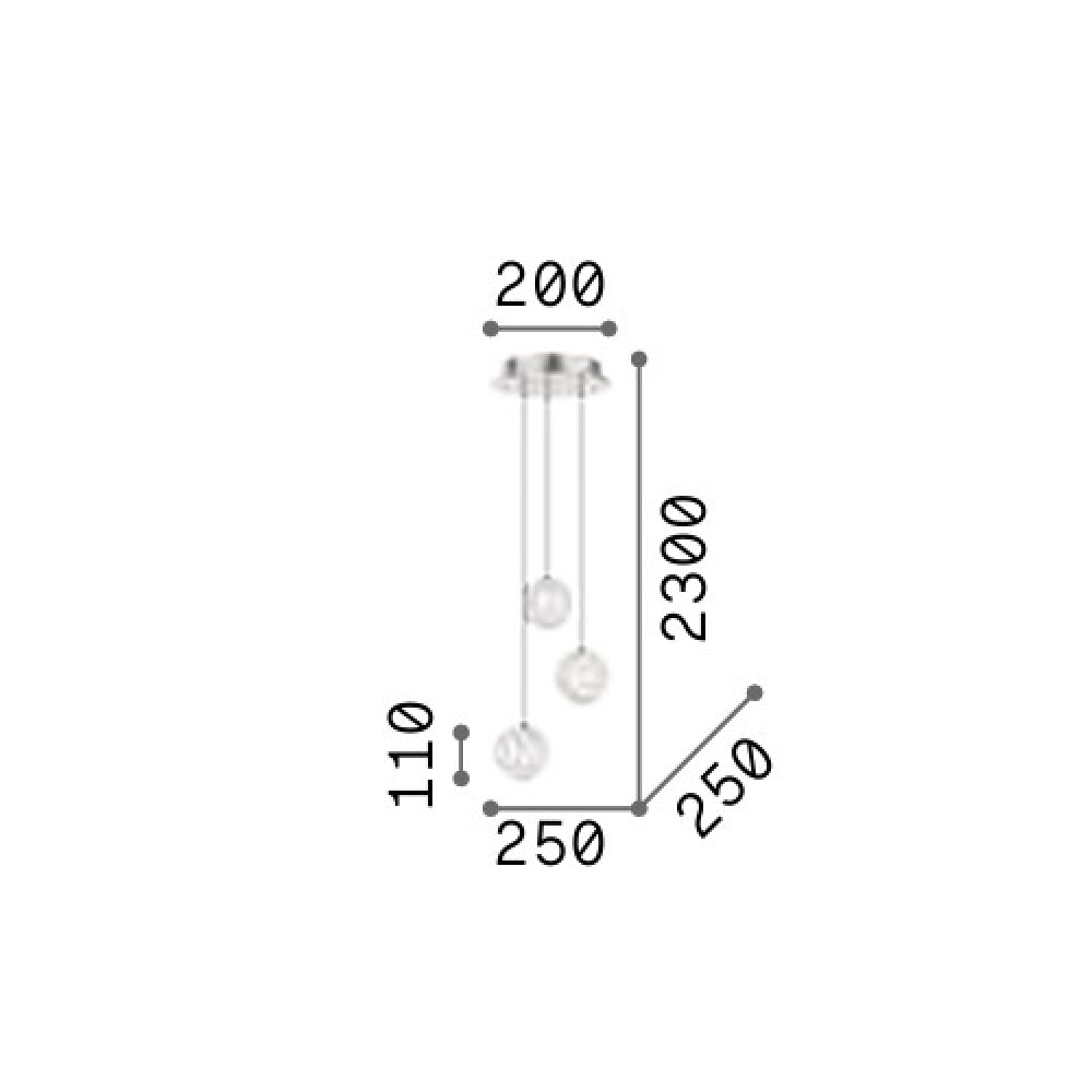 Diamond Suspension Lamp