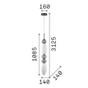 Lumiere 3 Suspension Lamp