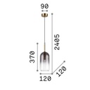 Empire Cylinder Suspension Lamp
