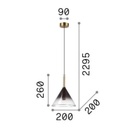 Empire Cone Suspension Lamp