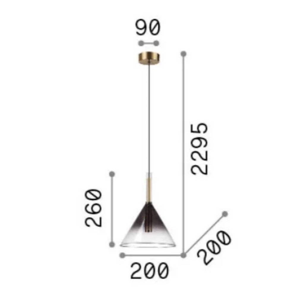 Empire Cone Suspension Lamp