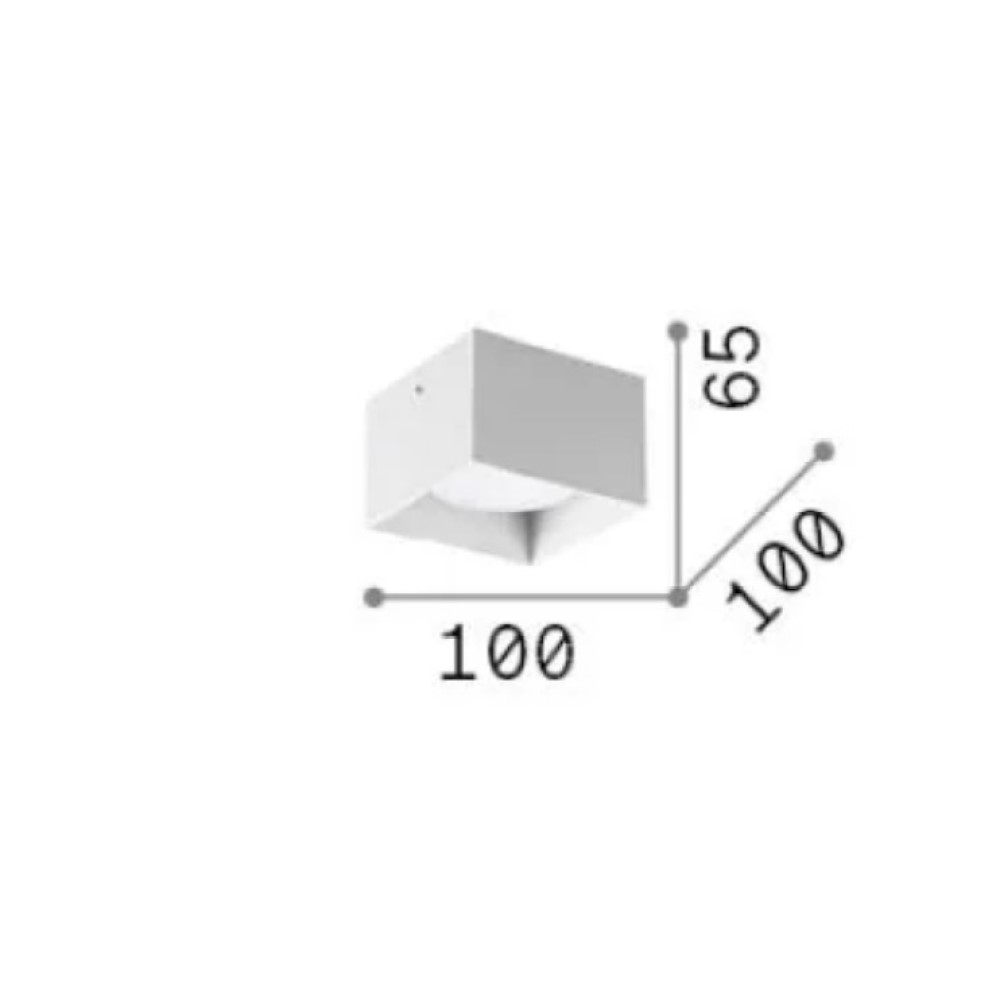 Spike Square Ceiling Light