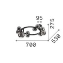 Perlage 10 Ceiling Light