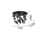 Perlage 18 Ceiling Light