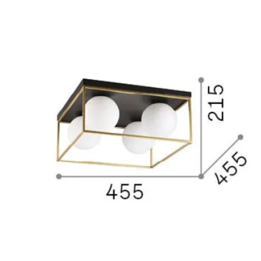Lingotto 4 Ceiling Light