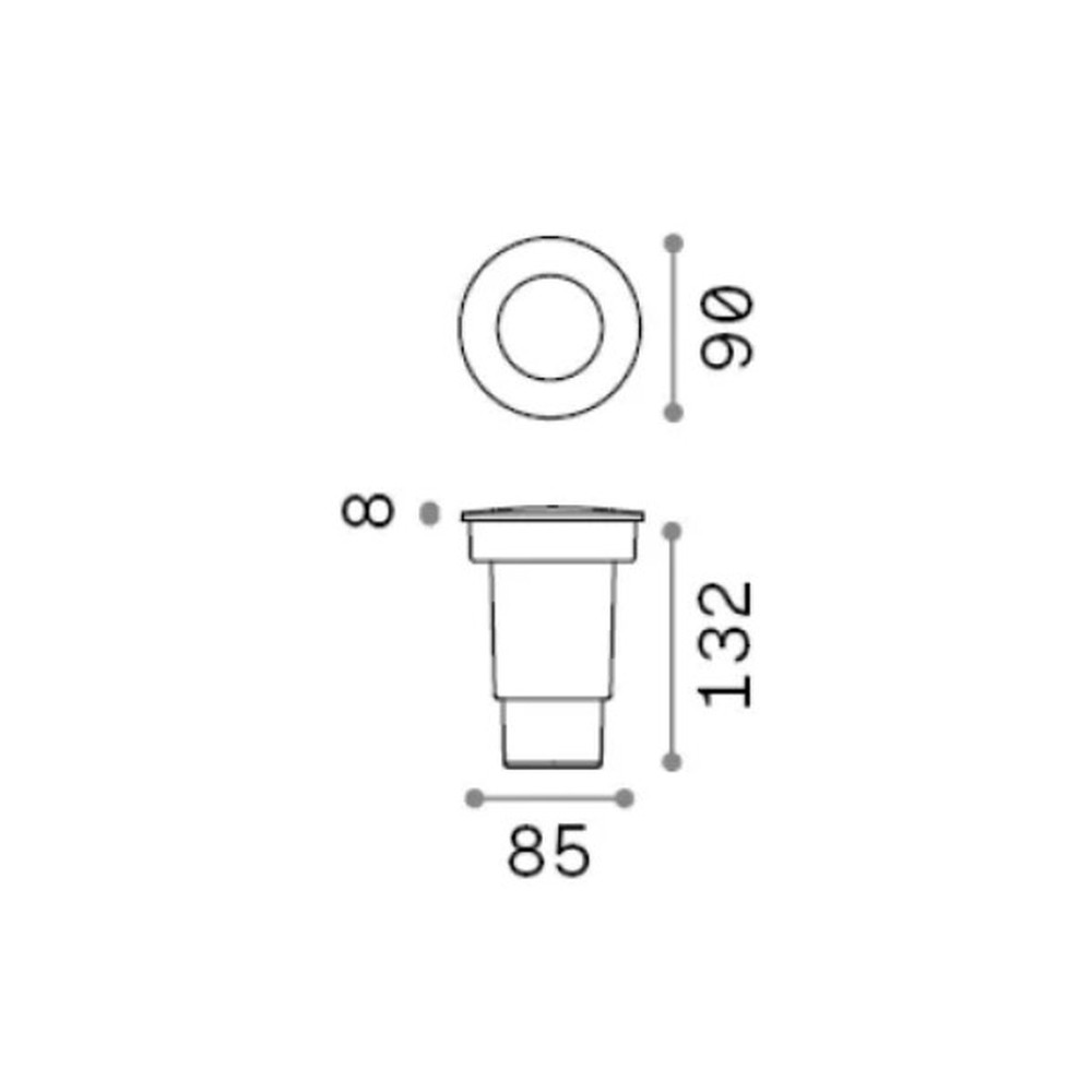 Gravity Round Small Exterior in-ground Light
