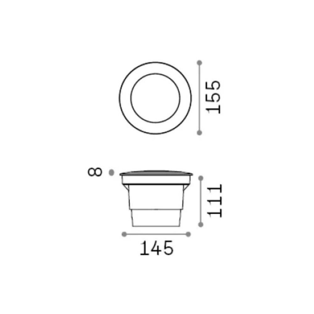 Gravity Round Big Exterior in-ground Light