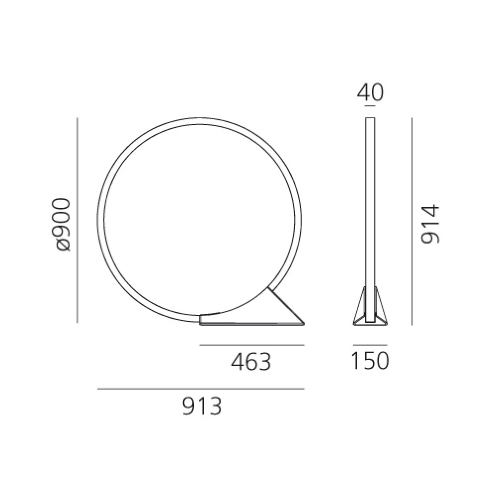 "O" Outdoor Floor Light
