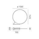 "O" 150 Outdoor Floor Lamp