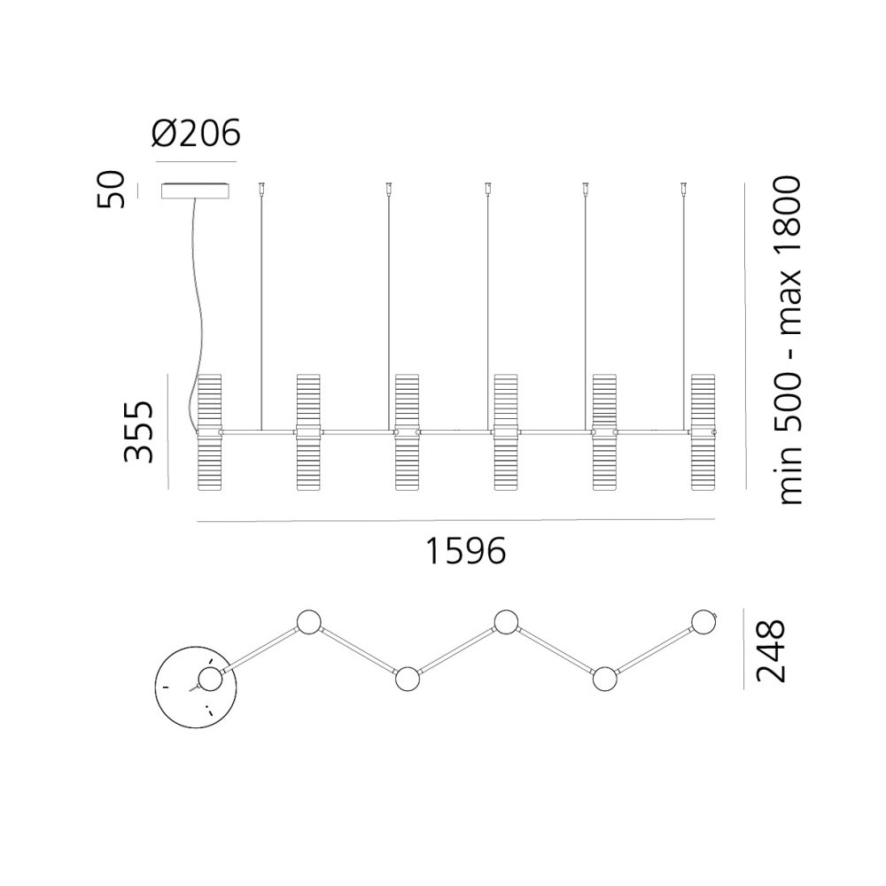 Zephyr Linear Suspension Lamp