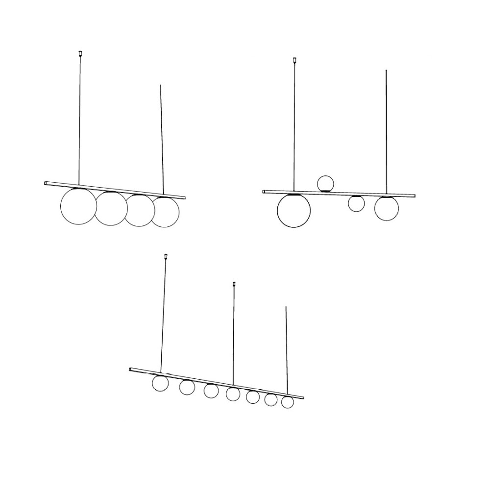 Bounce Lines Suspension Lamp