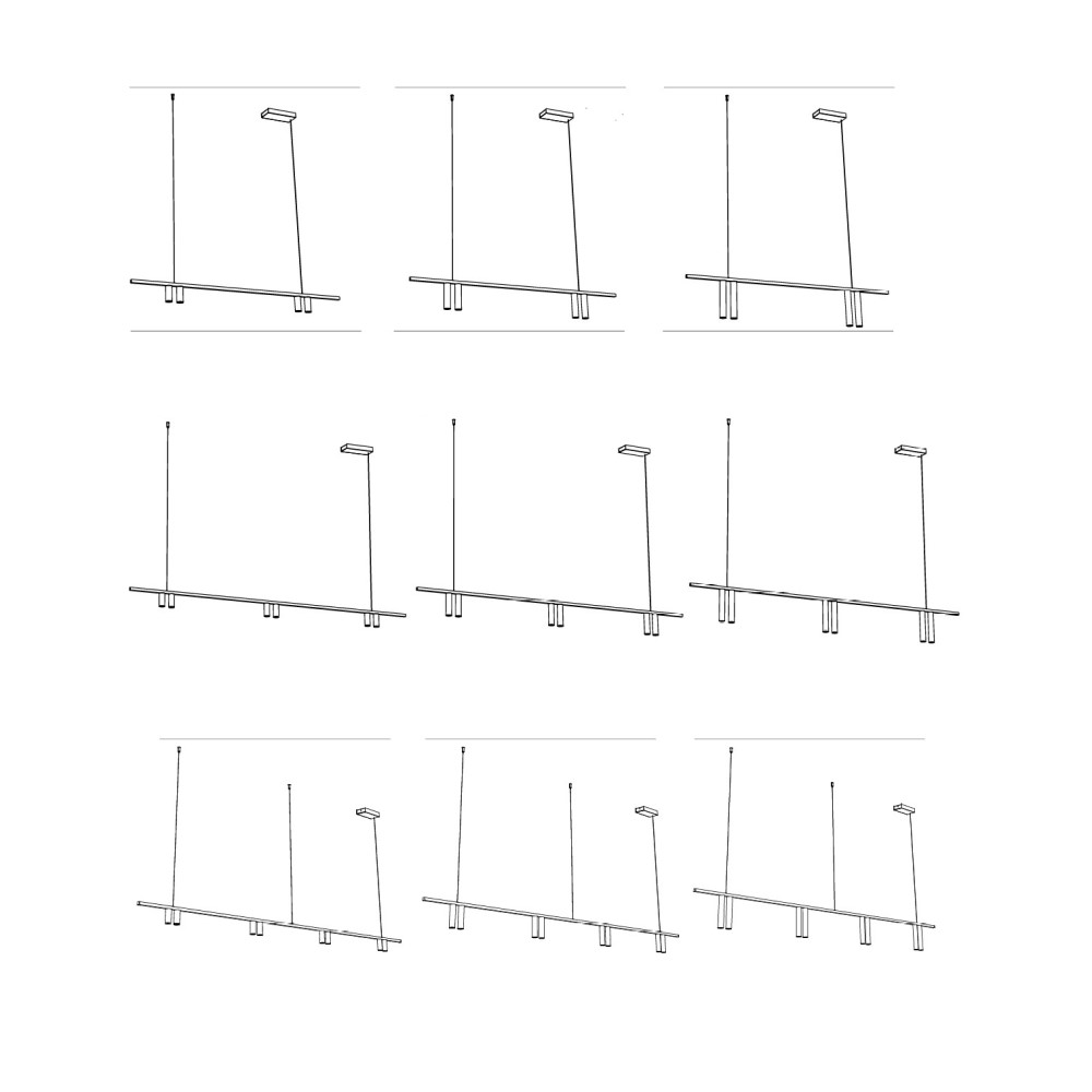 Twins Lines Suspension Lamp