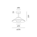 Tradora IP65 1.0 Outdoor Ceiling Light