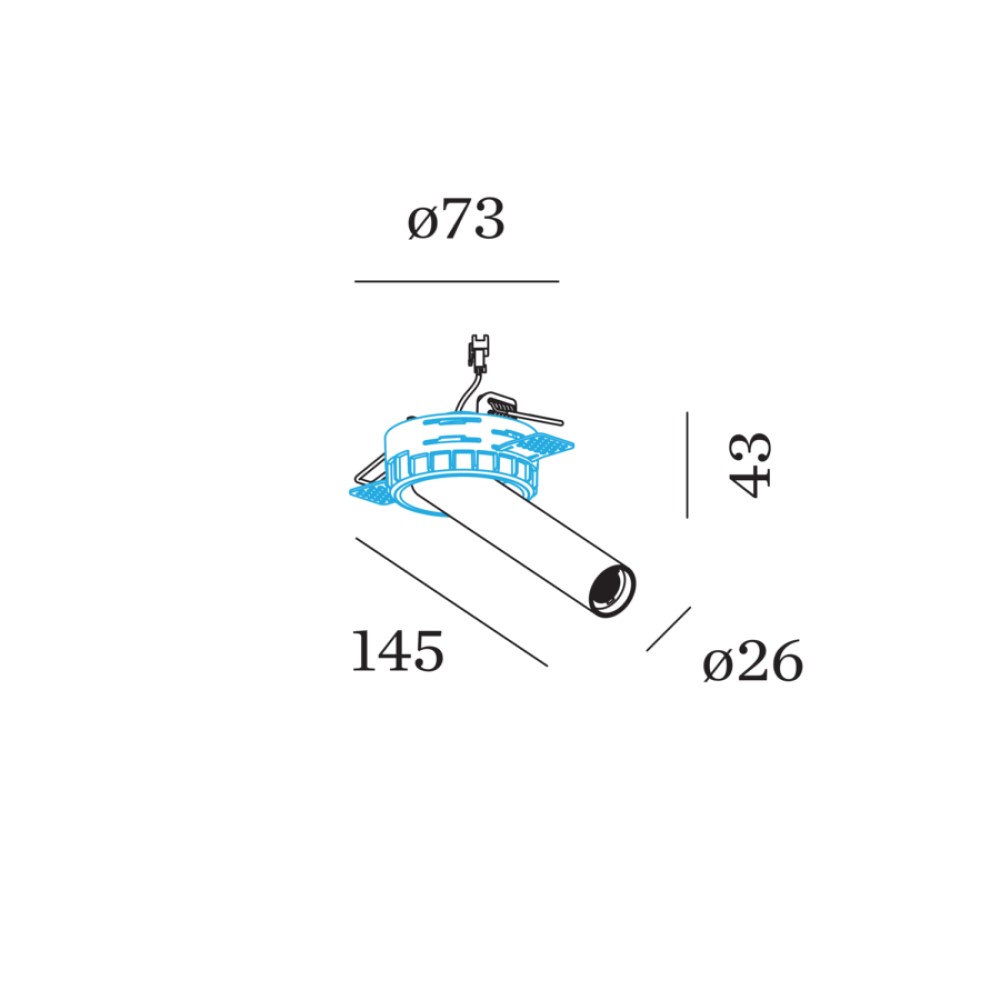 Match Sneak Trimless 1.0 Semi-Recessed Ceiling Light
