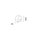 Reto Round 0.8 Outdoor Wall Light
