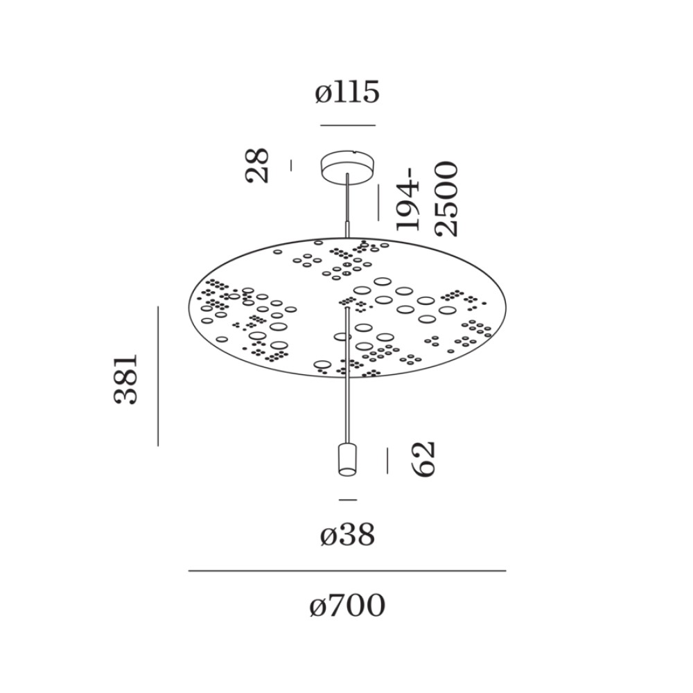 Shedda 2.0 Fractal Suspension Lamp