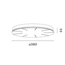 Multi chandelier 3 luminaires | narrow slots 3x175mA | phase-cut dim | incl. driver White