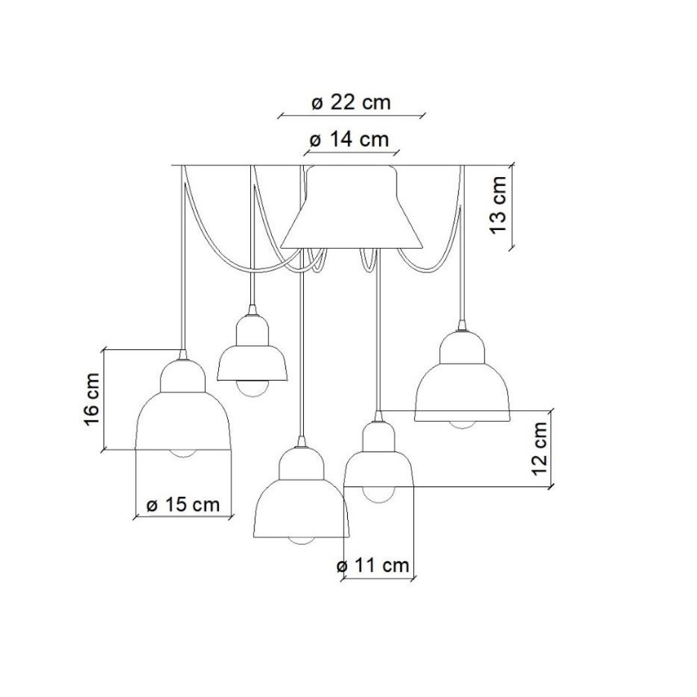 Berimbau Suspension Lamp