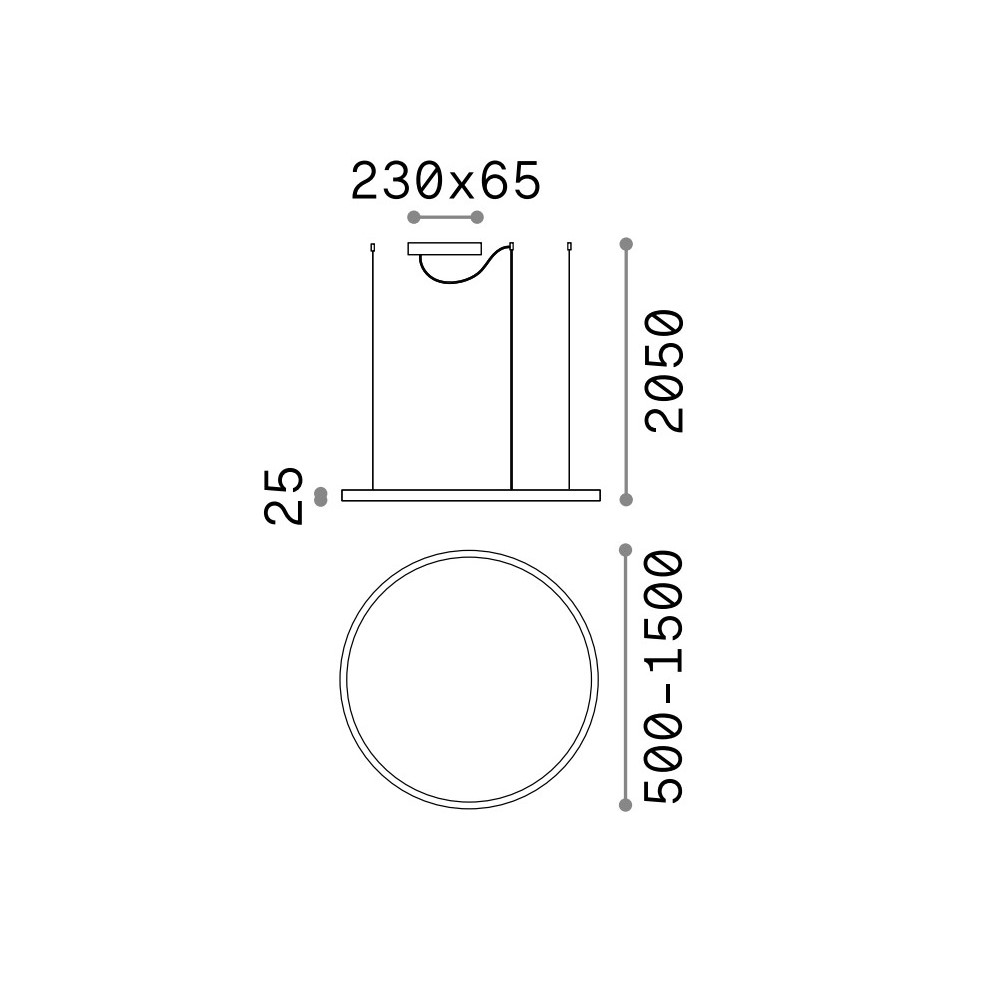Oracle Slim Round Suspension Lamp