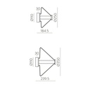 Yara Ceiling and Wall Light