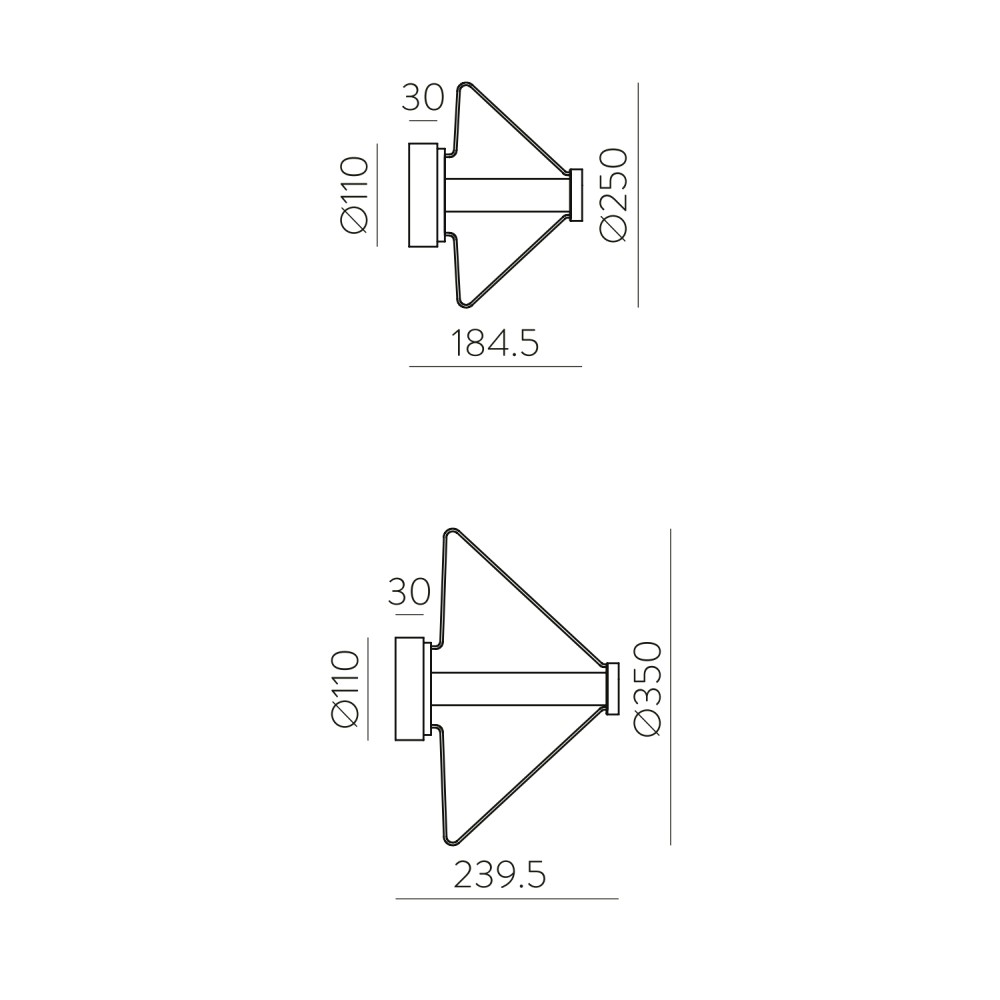 Yara Ceiling and Wall Light