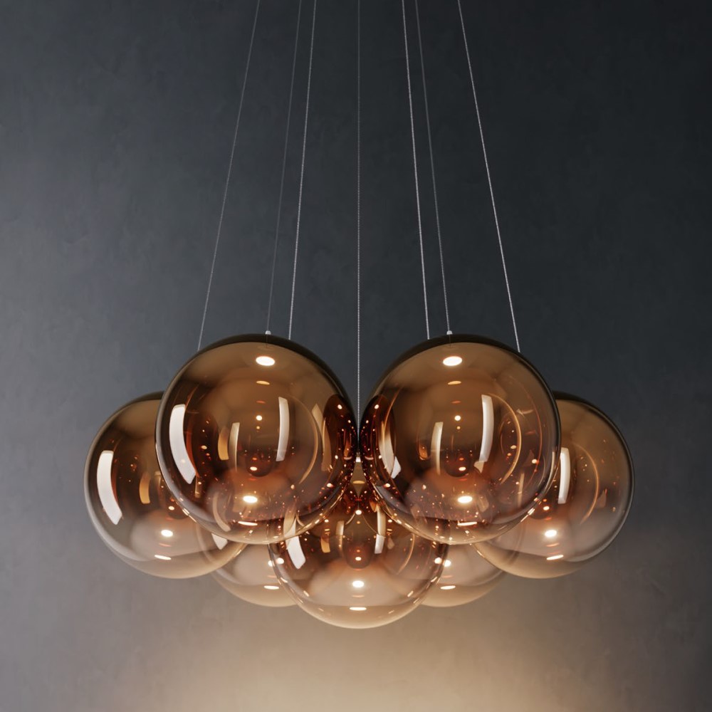 Random Cloud 14 Lights Ø28 Suspension Lamp
