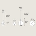 Sky-Fall Round Suspension Lamp