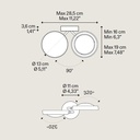 Nautilus Dim–to–Warm Wall Light