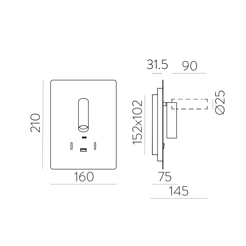 Manat Wall Light