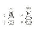 Move Square Recessed Ceiling Light