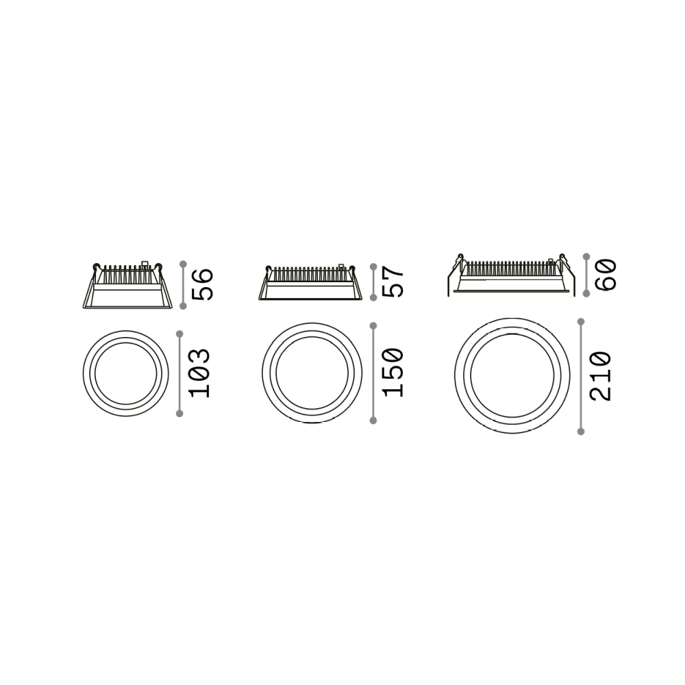 Deep Ceiling Recessed Light