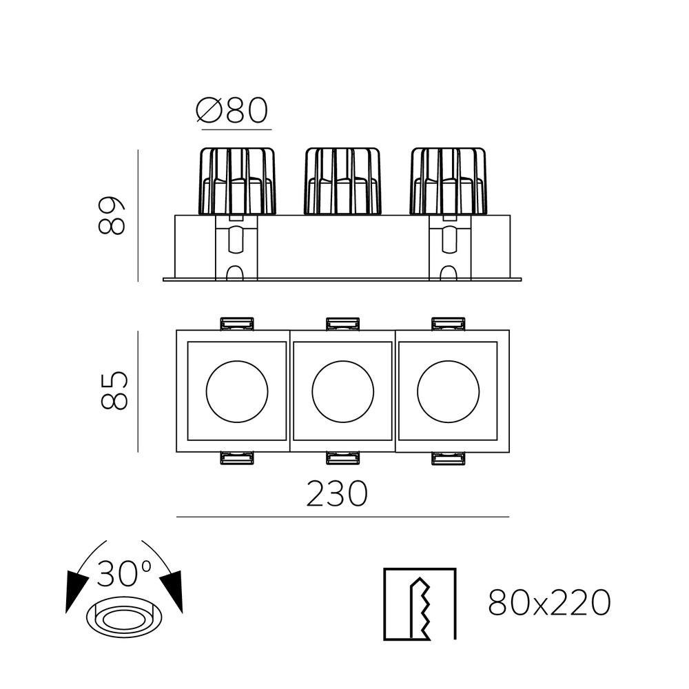 Move Recessed Ceiling Light