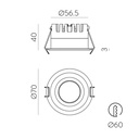 Short Recessed Ceiling Light