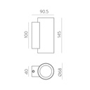 Nox Outdoor Wall Light