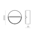 Spica Wall lamp Anthracite