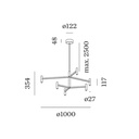 Match Lusta 2.1 Suspension Lamp