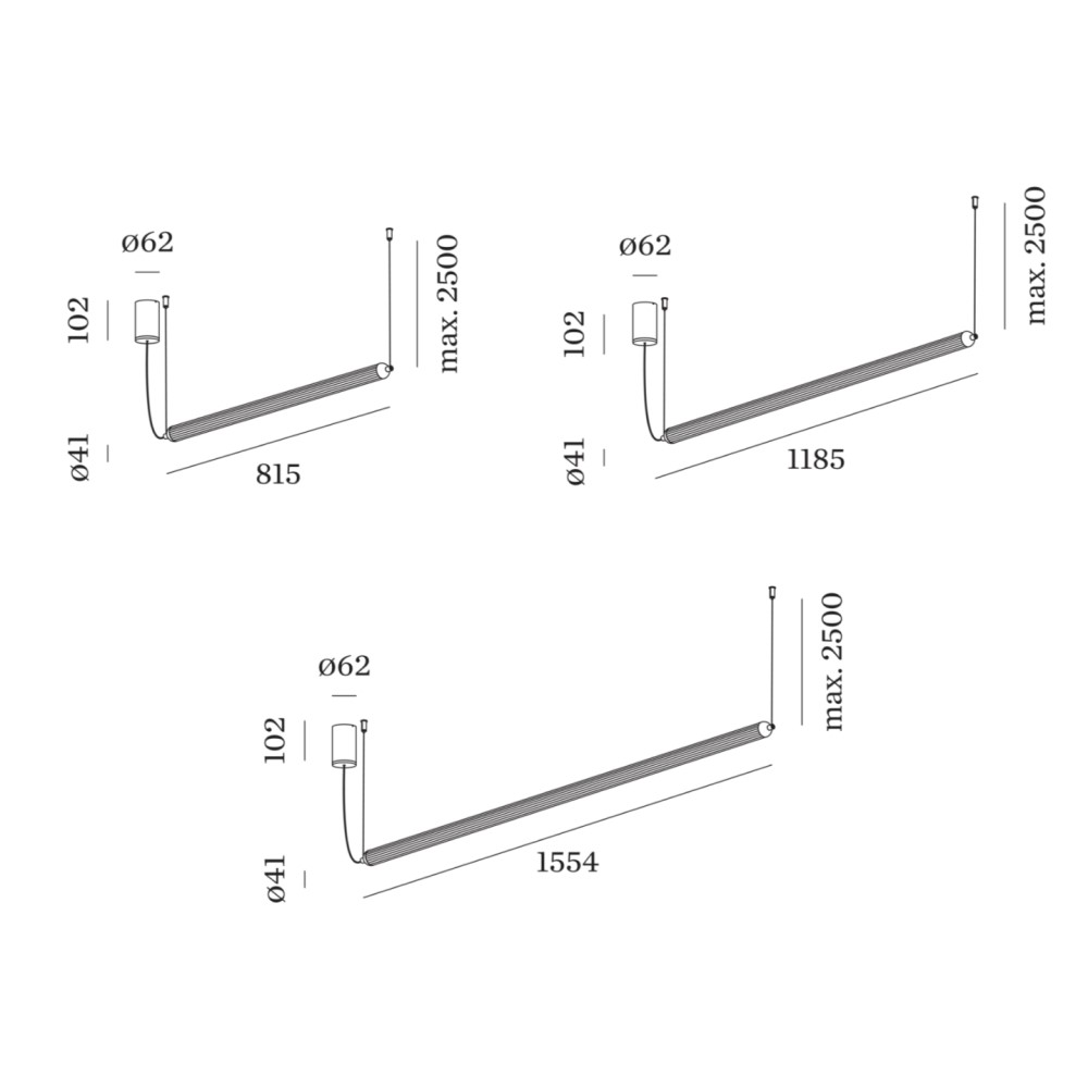 Flyra Horizontal Suspension Lamp