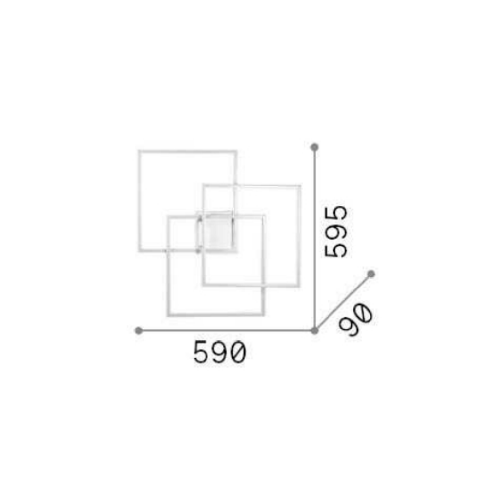 Frame Square Ceiling Light