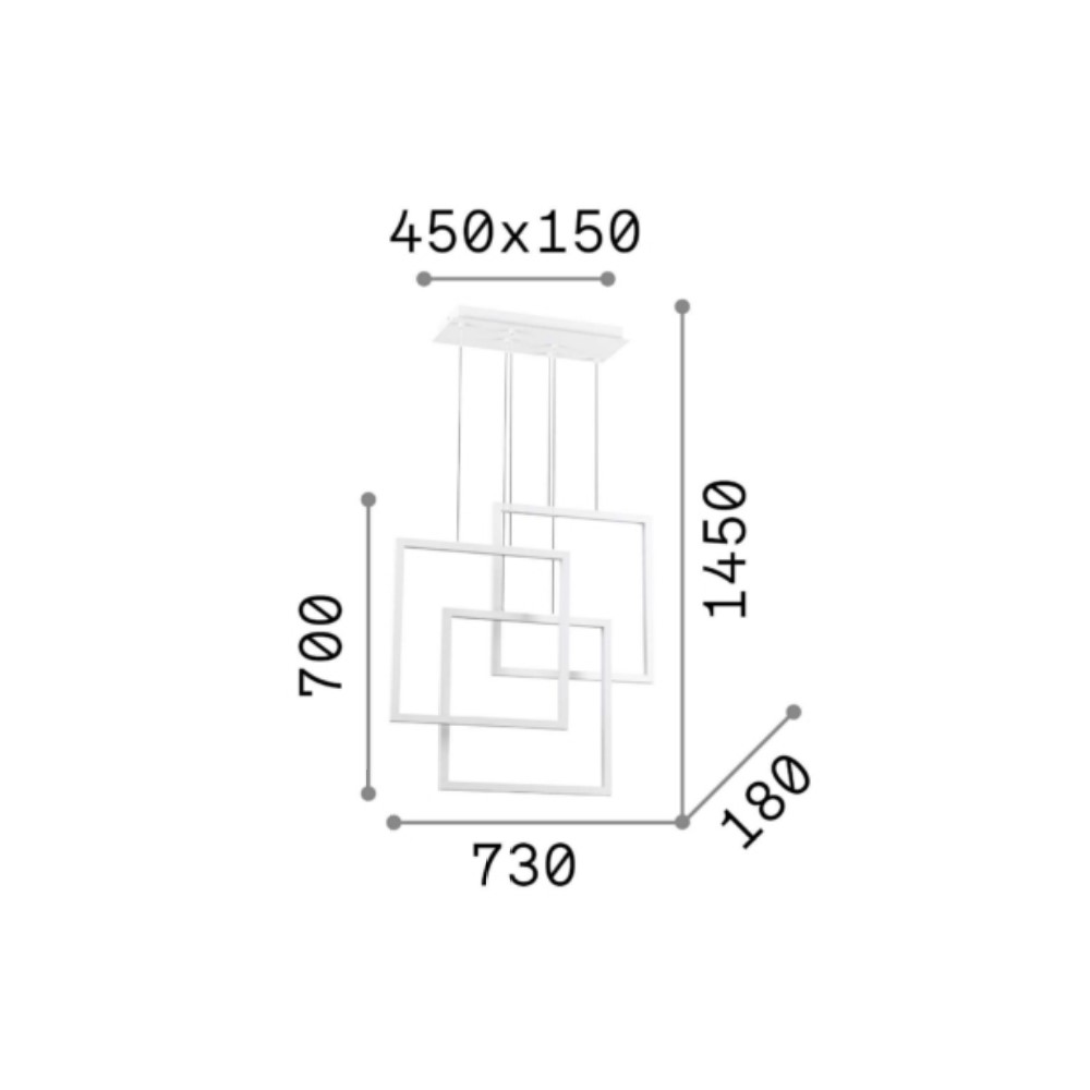 Frame Square Suspension Lamp