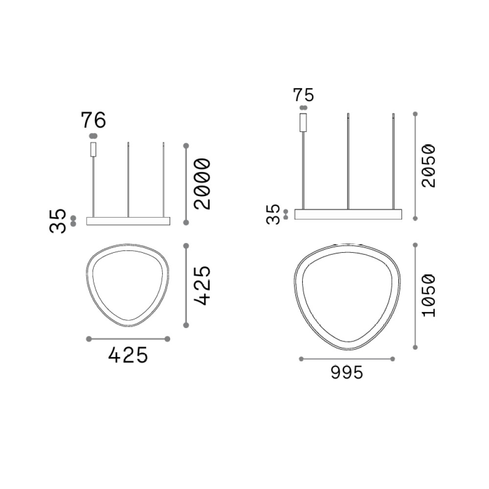 Gemini Suspension Lamp